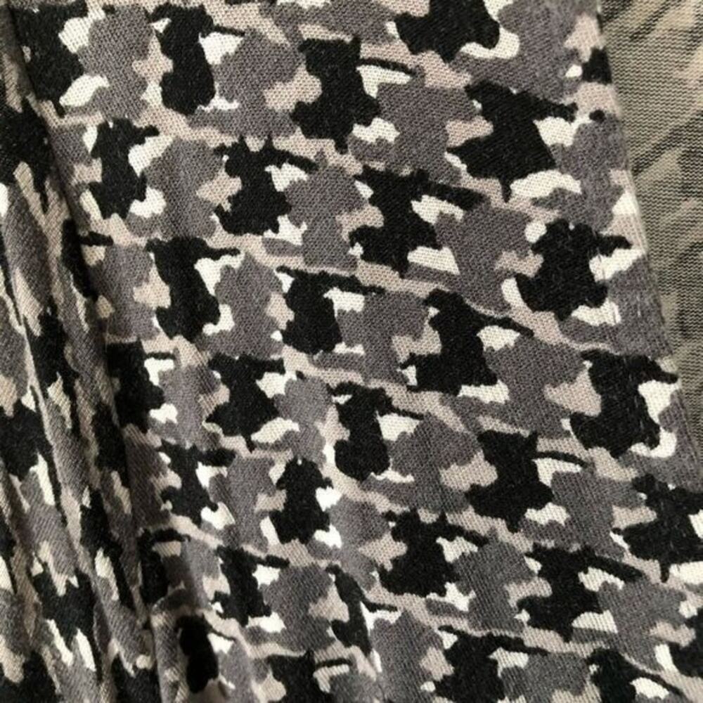 NEW YORK AND CO Midi Dress Womens L Black Gray Houndstooth Print Office Business - Picture 6 of 10